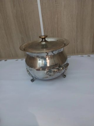 Sopera Alpaca Vintage Plateada con asas 640513926