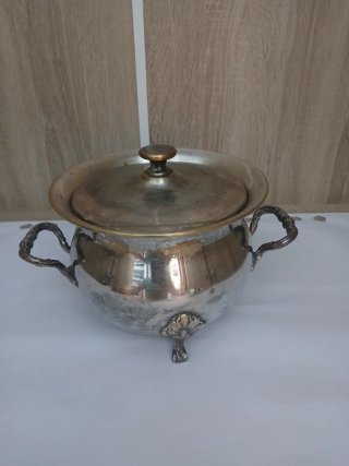 Sopera Alpaca Vintage Plateada con asas 640513926