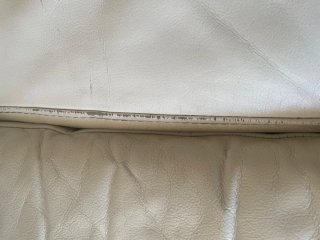 Sofá chaise longue piel blanco 2,75m
