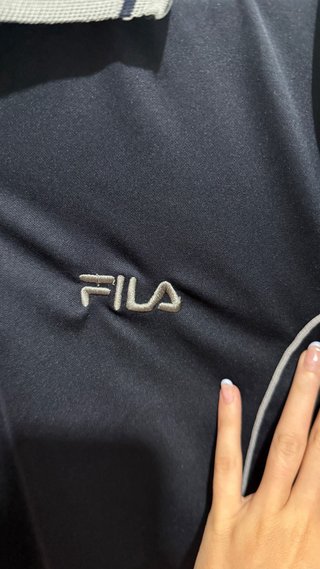 Polo Fila Vintage Blu Taglia S