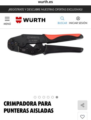 Prensa terminales Wurth 558110