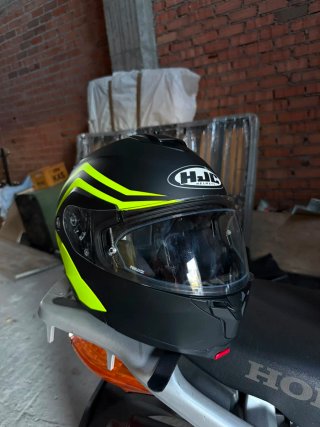 Casco Moto HJC i90 Modular Negro/Amarillo