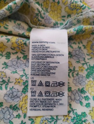 Tommy Hilfiger camisa mujer Flores Talla L