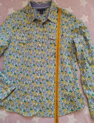 Tommy Hilfiger camisa mujer Flores Talla L