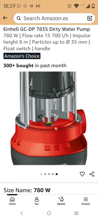 Bomba de agua Einhell GC-DP 7835