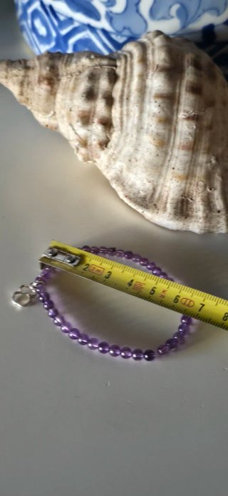 Pulsera tous amatistas y plata