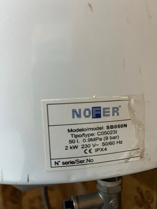 Termo Eléctrico NOFER SB050N 50L
