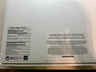 MacBook Pro 13” M1 2020 8GB 512GB SSD
