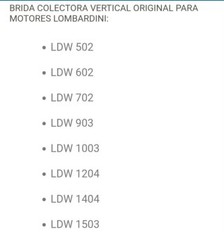 Collettore di aspirazione per motore Lombardini LDW502 PROGRESS