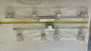 Lámparas de salón cristal y metal
