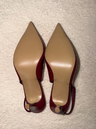 Tacchi Prada Rossi Vernice Slingback