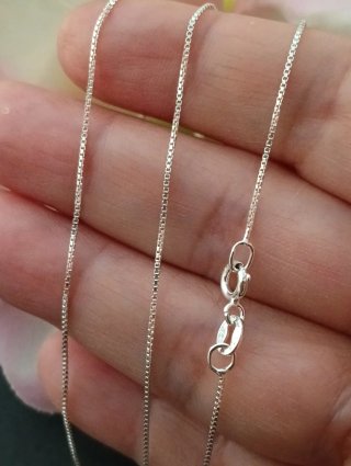 Cadena Veneciana Plata 925 sellada de 45 cm.