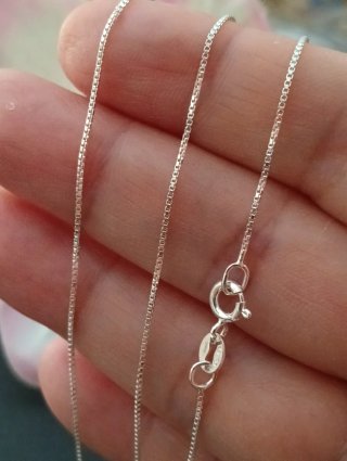 Cadena Veneciana Plata 925 sellada de 45 cm.