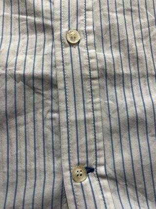 Camicia Brooksfield Uomo Rigata Azzurro/Bianco Tag