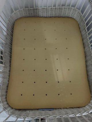 Moisés mimbre blanco con dosel