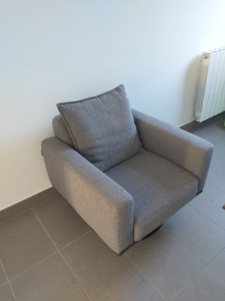 Juego de dos butacas Egoitaliano Tela Gris
