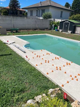 Fango, sporco, tubo,  filtro attacco, piscina