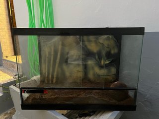 Terrario cristal negro