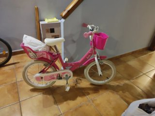 Bicicleta Niña Barbie Rosa