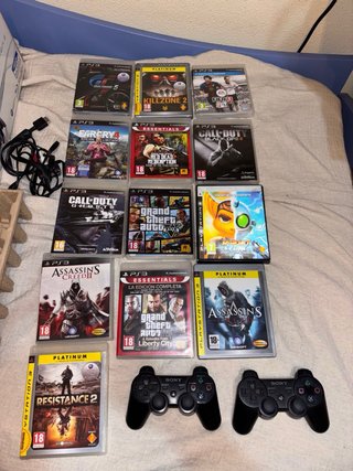 Lote PS3 con juegos y mandos