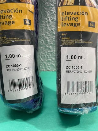 Set di 2 cinghie di sollevamento Murtra 1m