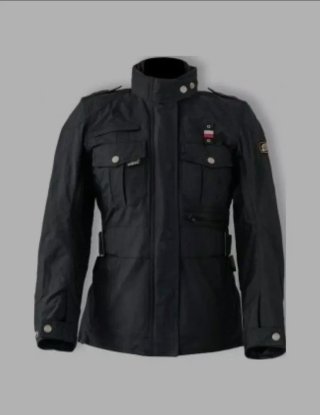 Chaqueta Garibaldi Mujer Talla M Negra + Forro