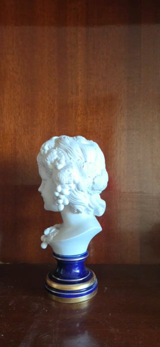 Busto Baco Niño Giromella Porcelana