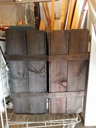 Cajas de madera rústicas
