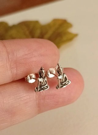 Pendientes Buda Plata de Ley 925