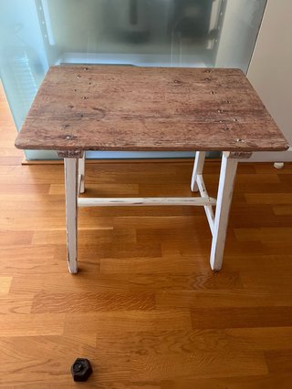 Mesa de cocina tocinera antigua de madera