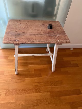 Mesa de cocina tocinera antigua de madera