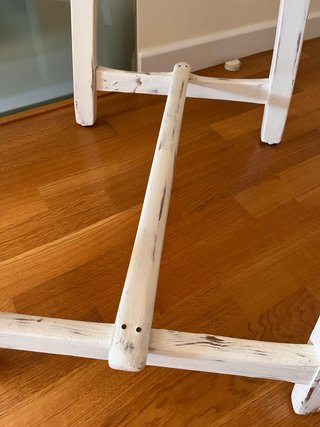 Mesa de cocina tocinera antigua de madera