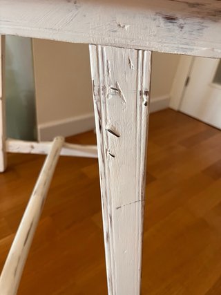 Mesa de cocina tocinera antigua de madera