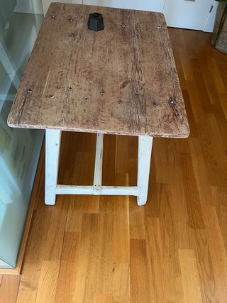 Mesa de cocina tocinera antigua de madera