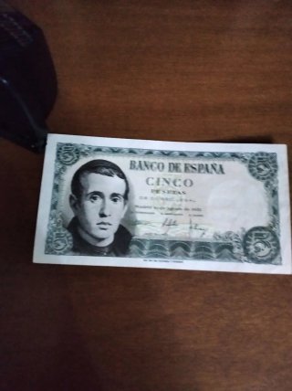 Billete 5 Pesetas Banco de España 1954