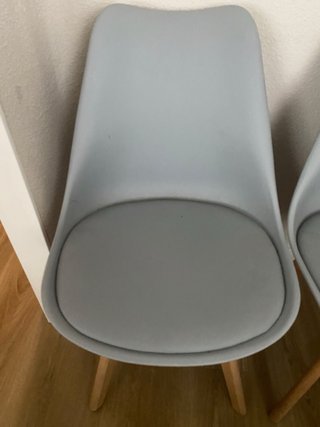Pareja Sillas Nórdicas Gris Piedra