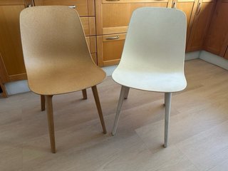 Silla ODGER Ikea beige/blanco