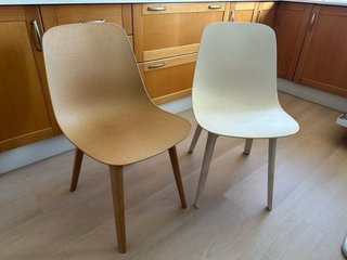Silla ODGER Ikea beige/blanco
