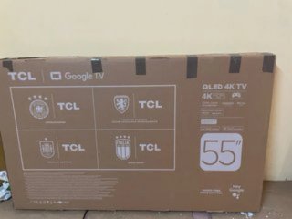 Televisión TCL 55 4K Smart TV en caja