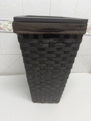 Cesto Ropa Sucia Mimbre Negro Ikea