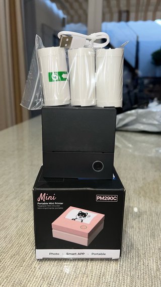 Mini Impresora Térmica Portátil + 3 rollos