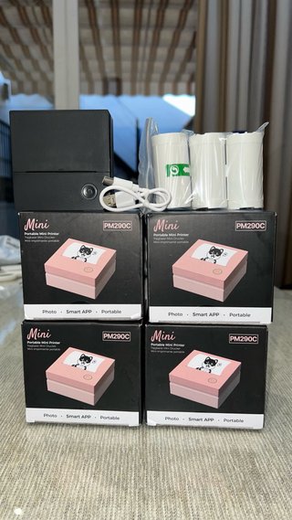Mini Impresora Térmica Portátil + 3 rollos