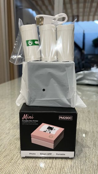 Mini Impresora Térmica Portátil + 3 rollos