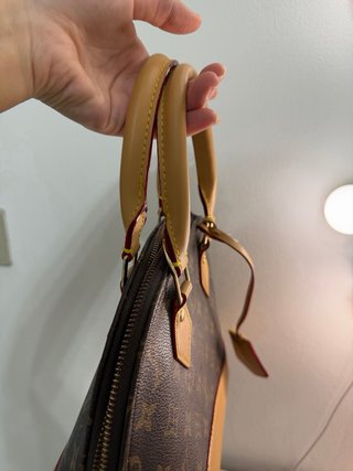Borsa Louis Vuitton Beige/Marrone