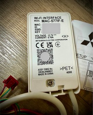 Adaptador WIFI Mitsubishi Electric MAC-5771F-E