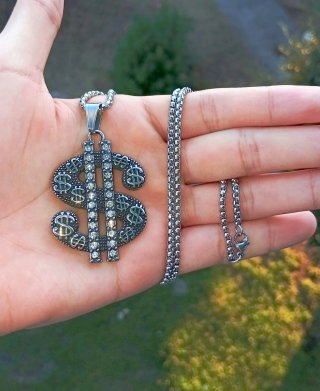 Collana y2k hiphop Urban premium money Brilliant