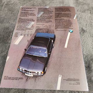 Panfleto Publicitário Original BMW Série 7 E23