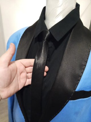 Traje elegante hombre azul T56