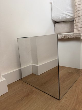 Mesa auxiliar efecto espejo Ikea DIY