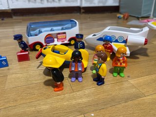 Lote Playmobil 123 Avión y Autobús